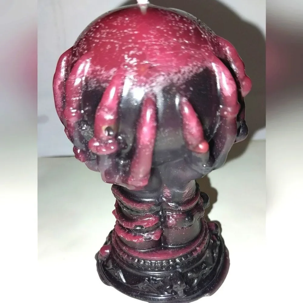 Hand crafted limited edition magic ball claw from our raging skull candle line